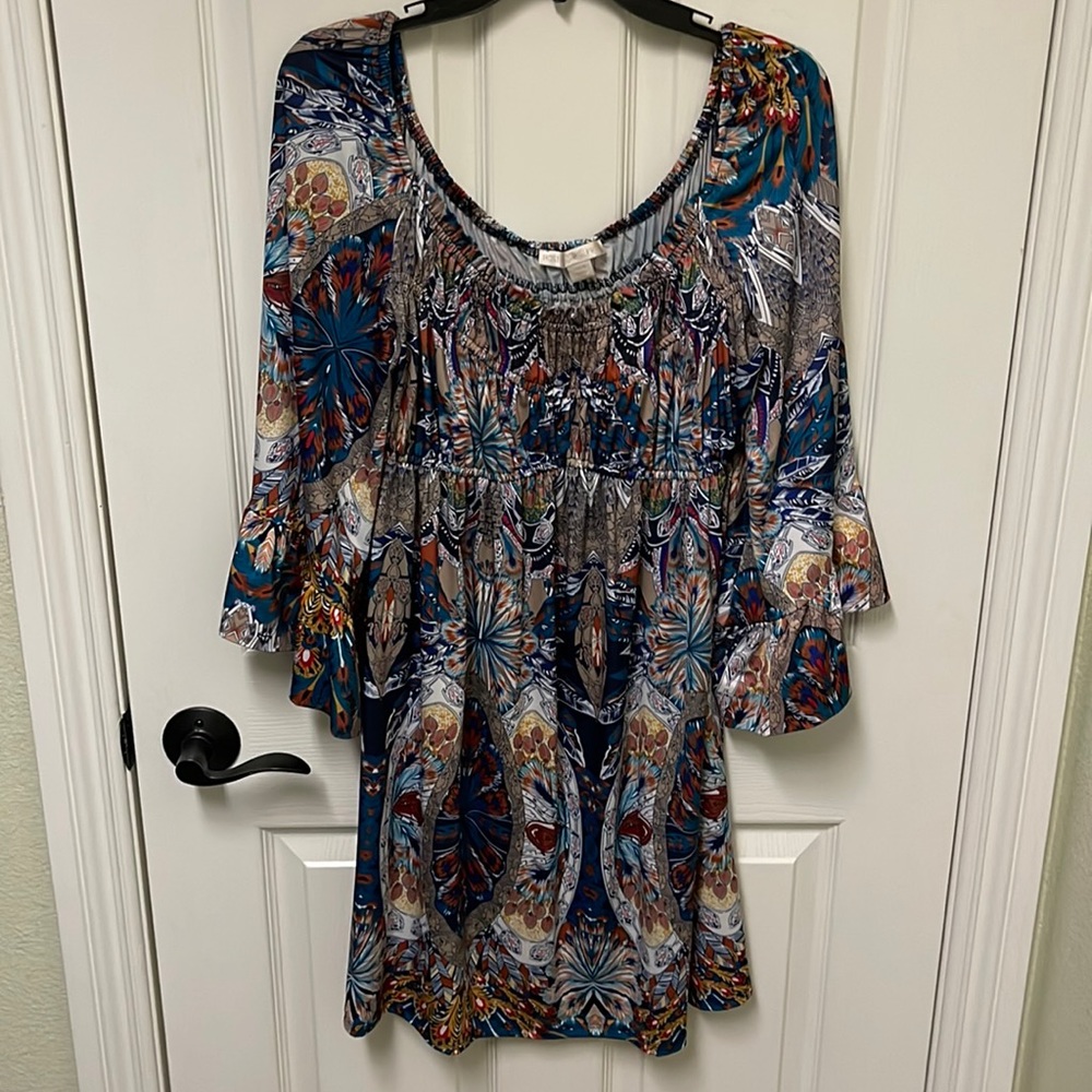 Boho off shoulder dress